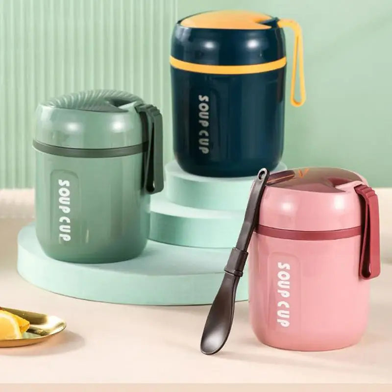 Thermal Containers For Hot Food Stainless Steel Insulated Food Container Reusable Lunch Box Container Large Insulated Snack