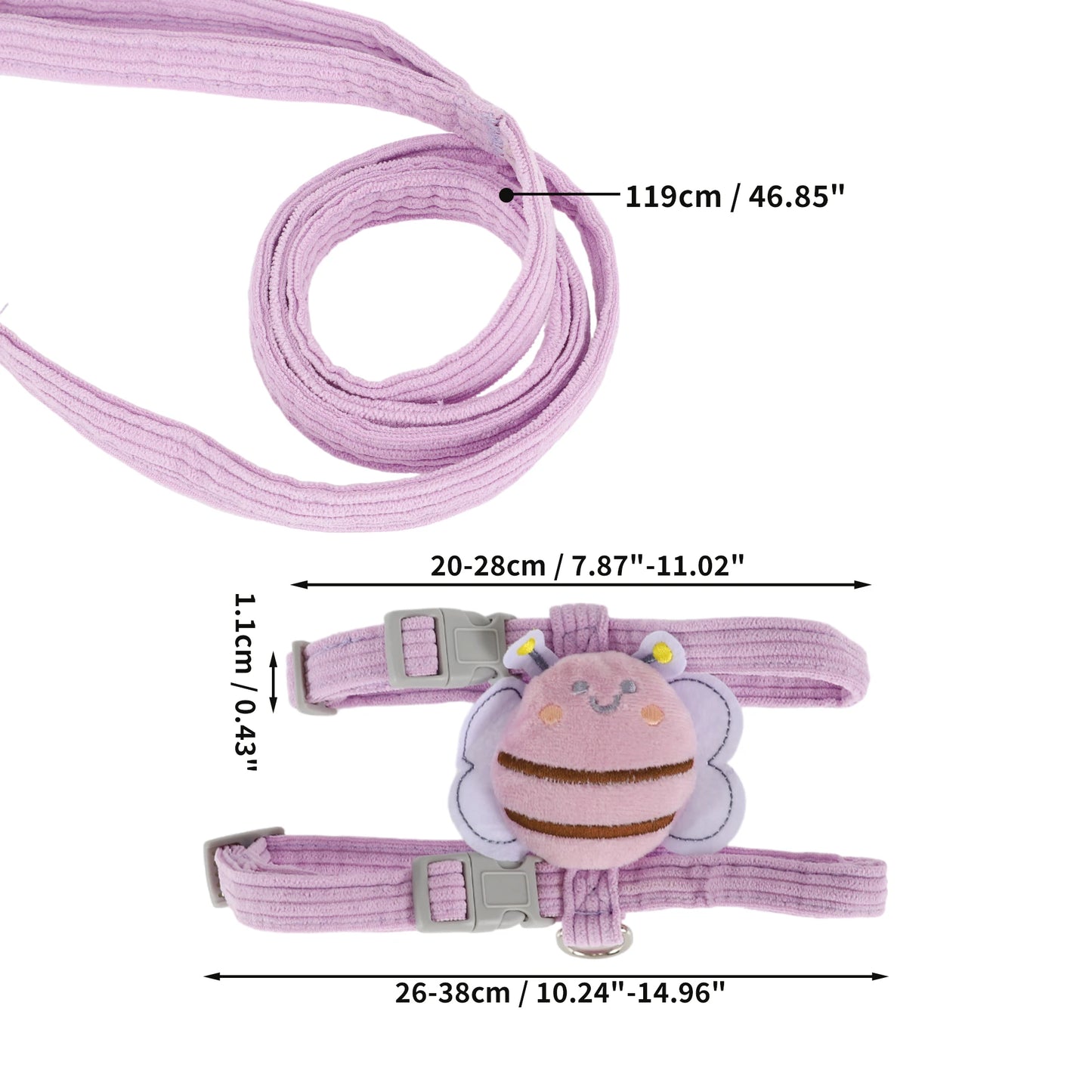 UXCELL 1 Set Cat Harness and Leash Set Cats Escape Proof Kitten Harness Small Yellow