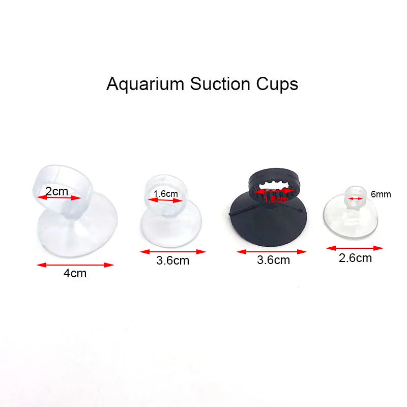 5Pcs Aquarium Suction Cups Air Tube Holder Sucker for Fish Tank Air Line Oxygen Tube Hose Pump Suction Cups Aquatic Pet Supplies