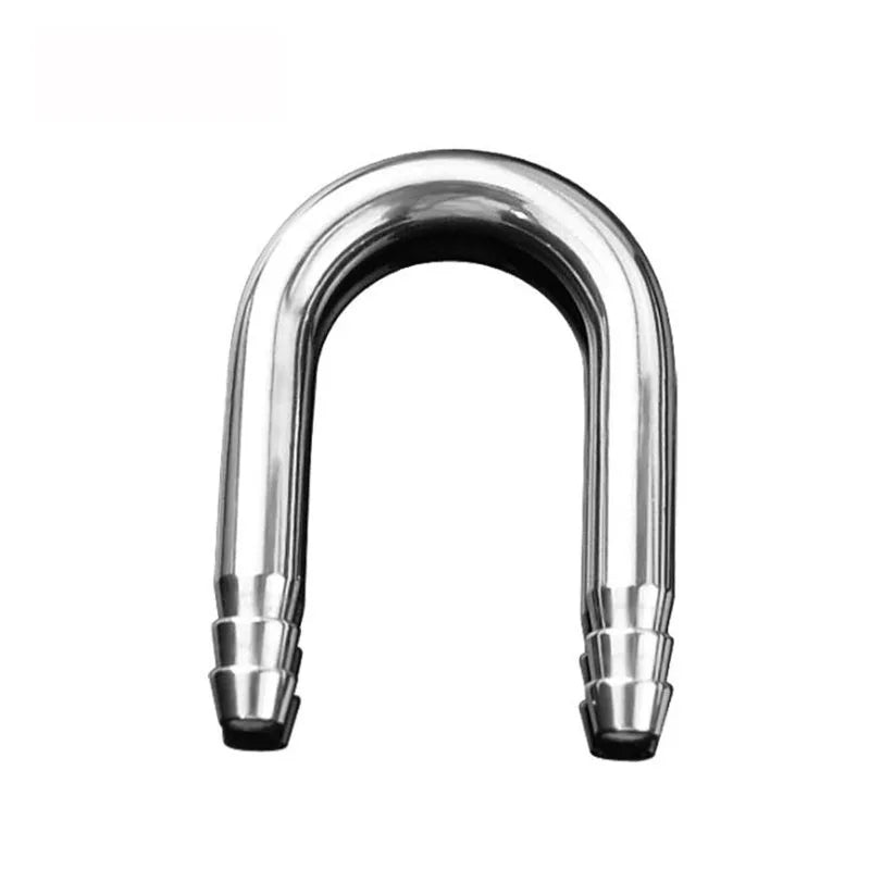 Stainless Steel Aquarium U Shape Tube Connector Air Splitter Valve Fish Tank Air Pump Flow Distributor Valve Tap Lever Control