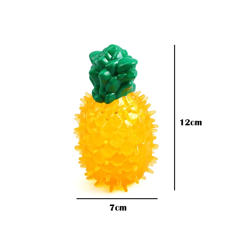 Cute Fruit Shape Pet Dog Toys Molar Accessories Summer Cooling Chew Toy for Husky French Bulldog Bite Resistant Pet Products