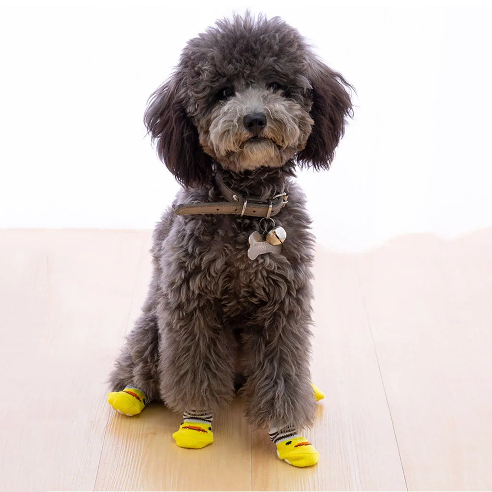 Dog Socks for Small Medium Dogs Non Skid Pet Puppy Grip Socks Paw Protectors Indoor Traction Control Socks for Hardwood Floor