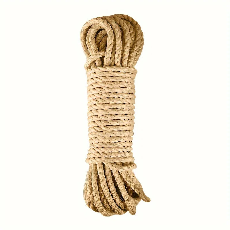 33/66/164ft Natural Sisal Rope Cat Scratcher Rope Tree Scratching DIY Toy Paw Claw Furniture Protector Scratching Post