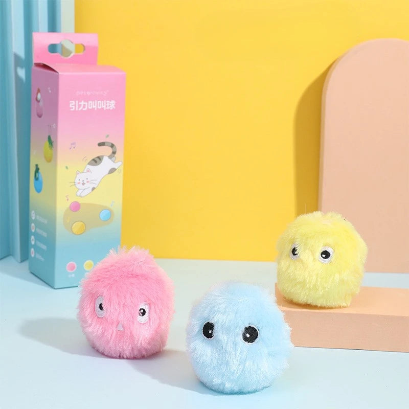 New Pet Called The Ball The Vocal Hi-hi Cat Toy Ball The Cat Tease Stick The Catnip Gravity Barking Ball Cat Toys Interactive