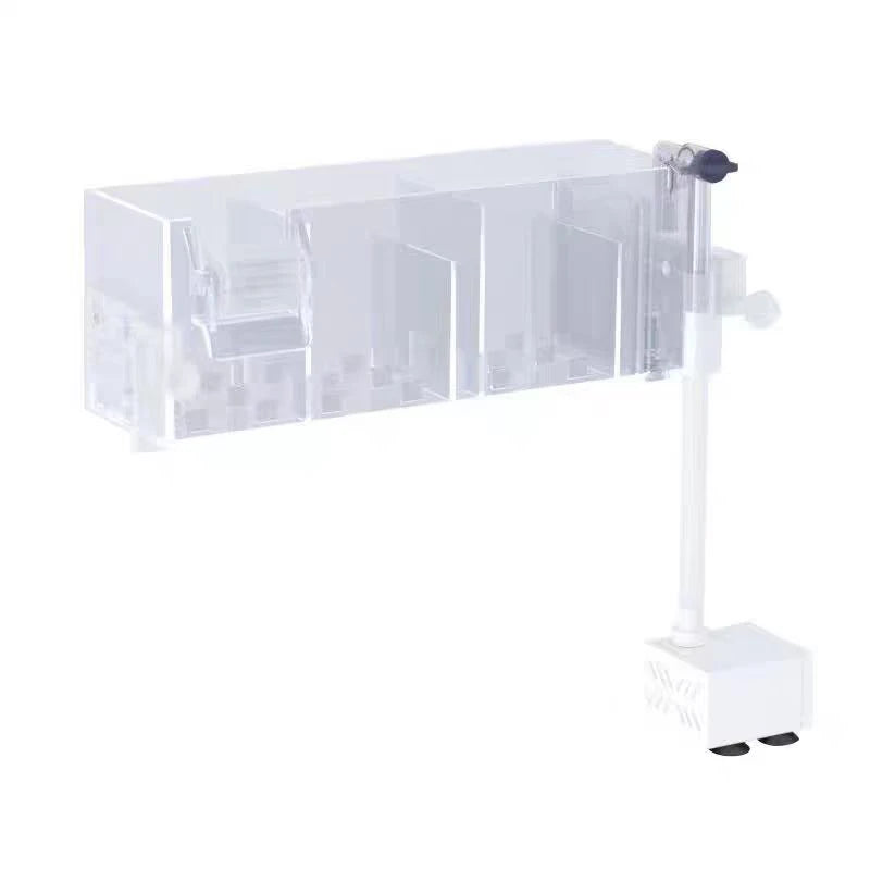 Waterfall Fish Tank Filter Box Wall Mounted Built-in Silent Circulating Water Purifier For Aquarium Tank Box With Water Pump