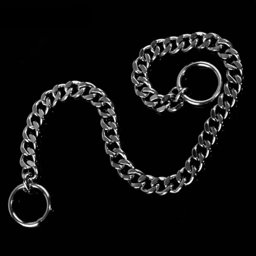 Dog Collar Slip Chains for Dogs Smooth Flat Stainless Steel Choke Chain Collar for Training Small Medium Large Dogs Pet Products