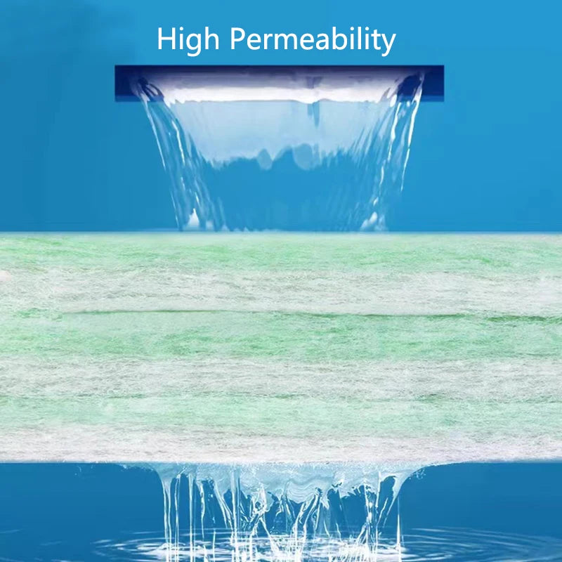 Practical Biochemical Aquarium Cotton Sponge Fish Tank Filtration Foam Green Spongs Aquarium Accessories Water Filter Cotton Mat