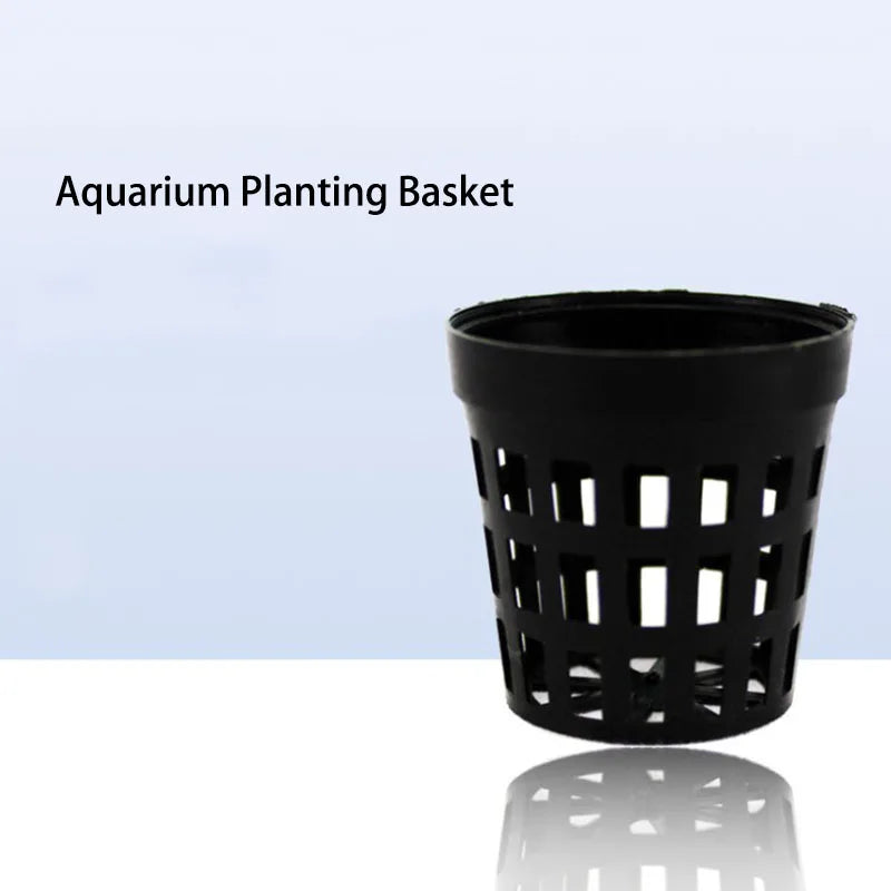 2pcs Aquarium decoration Hanging fish tank Mini Plastic Pot Polka Water potted planting cylinder cup aquarium accessories