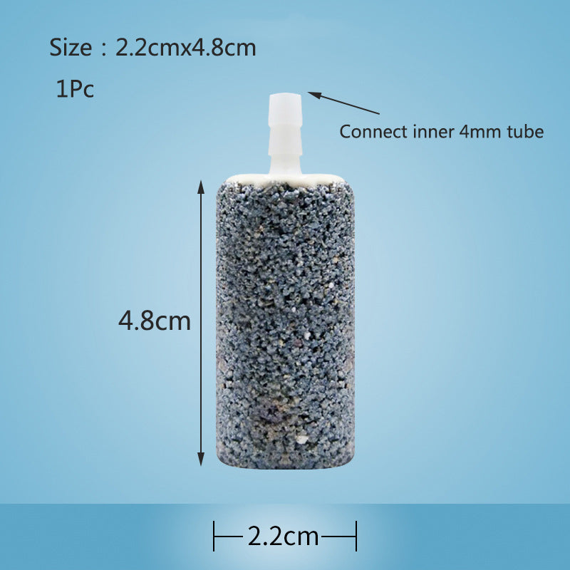 1pc Cylindrical Aquarium Air Bubble Stone Aerator for Aquarium Fish Tank Accessories Pump Hydroponic Oxygen Plate Mini Air Pump