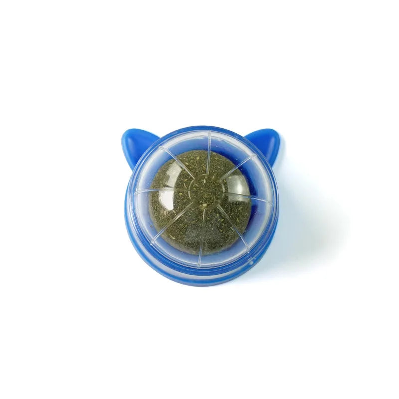Rotating Cat Mint Ball New Cat's ears (Steamed cat-ear shaped bread) Pet Molar Toy Interactive Lickle Pet Products