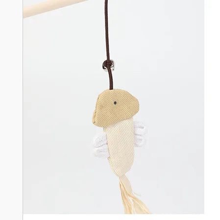 Cat Toys Cat Stick Cat Toys Cat Stick Cat Artifact Wooden Mouse Long Pole Bell Pet Supplies Cat Accessories