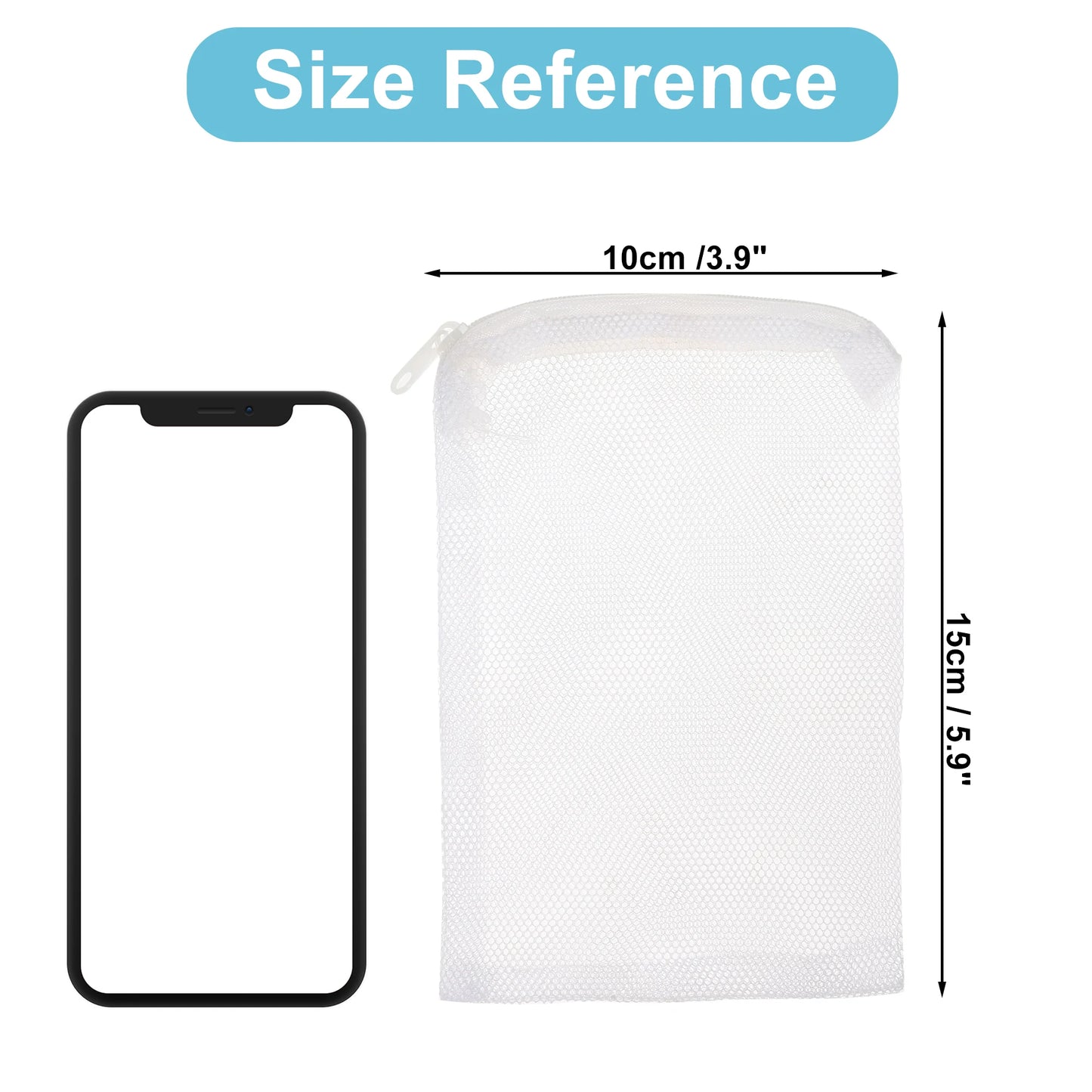 UXCELL Aquarium Filter Media Bags Fine Zipper Mesh Filter Bags Mesh Zipper Bags for Activated Carbon Resin Filters