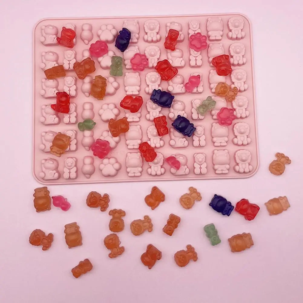 Cartoon Silicone Fudge Mold Super Small Silicone Chocolate Mould Tool Tea Baking Ice Afternoon Ice Mold Maker Mold F2I1