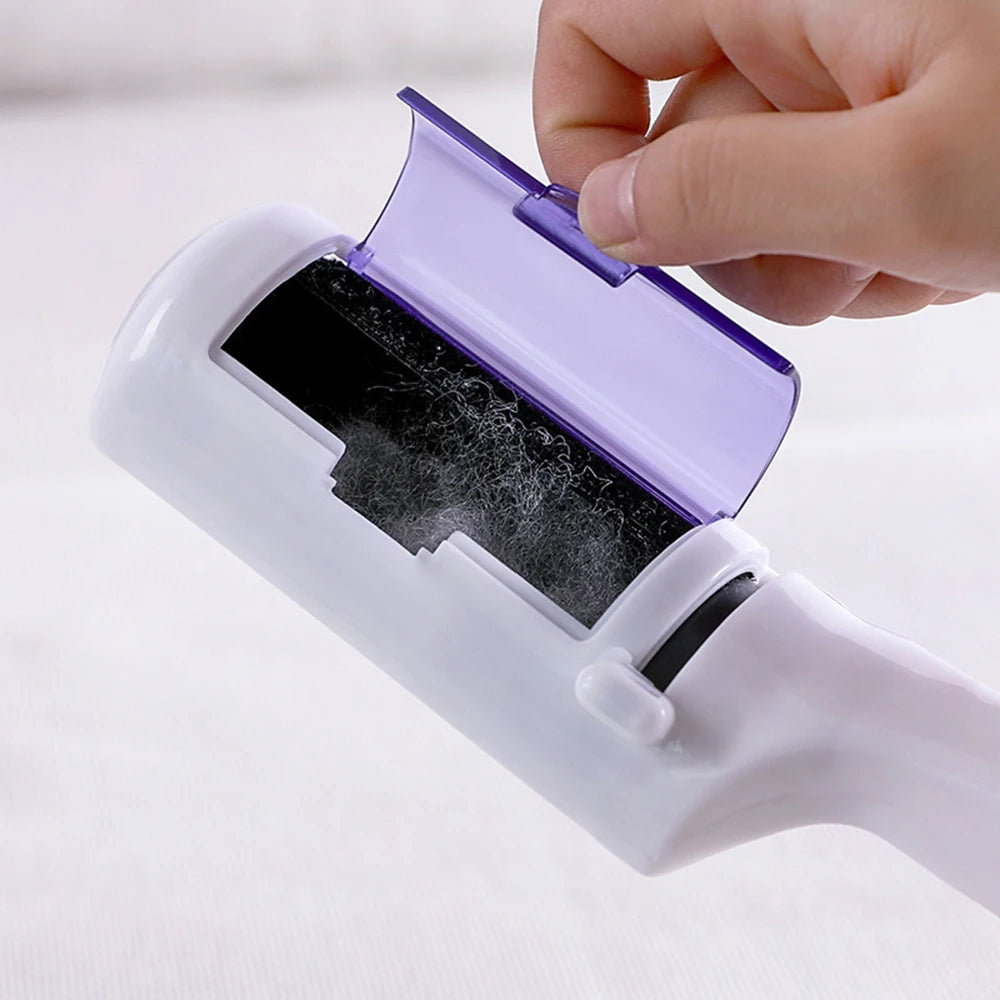 1PC Electrostatic Dry Cleaner Suction Brush Pet Hair Brush White Electrostatic Brush Wool Coat Cleaner Bristles