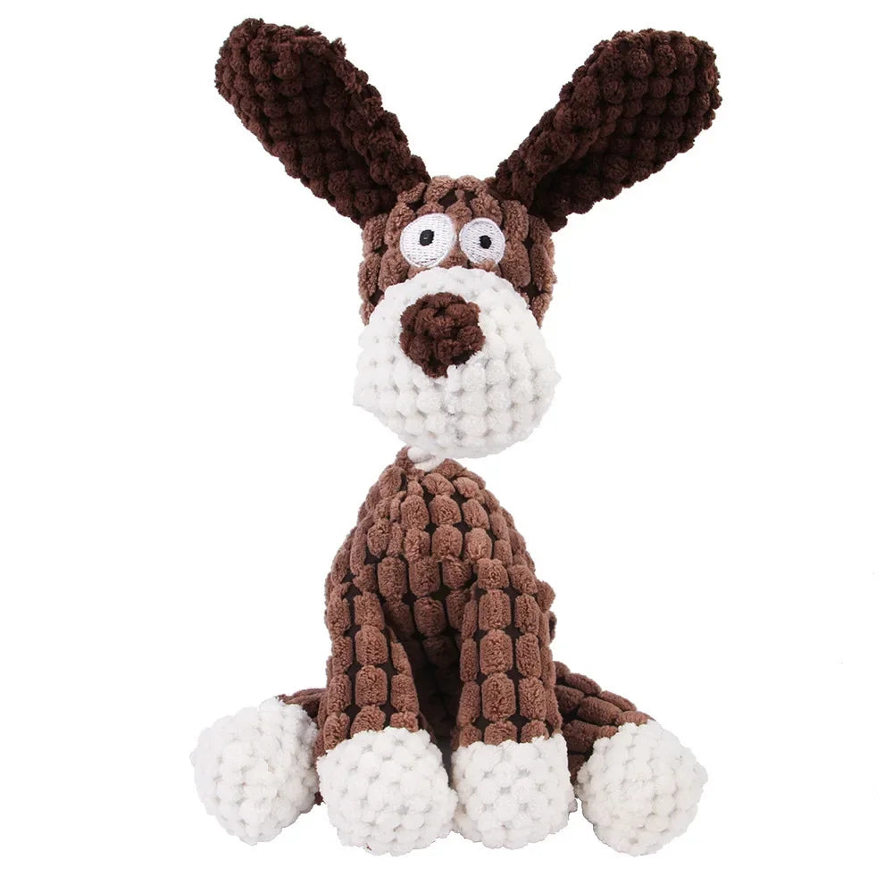 Pet Toys Plush Dog Toys Squeaky Dog Toys Stuffed Toys for Small Medium Large Dogs Animals Toys Puppy Chew Toy with Clean Teeth
