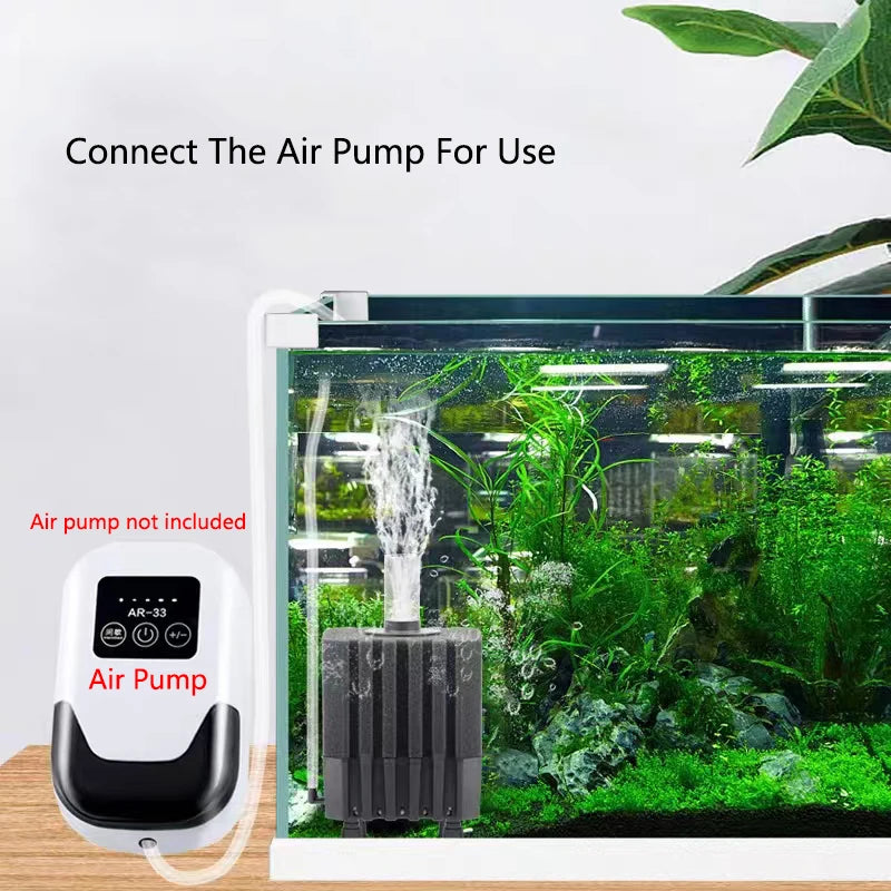 1Pcs Black Aquarium Filter for Aquarium Fish Tank Air Pump Skimmer Biochemical Sponge Filter Aquarium Bio Filters Filtro Aquario