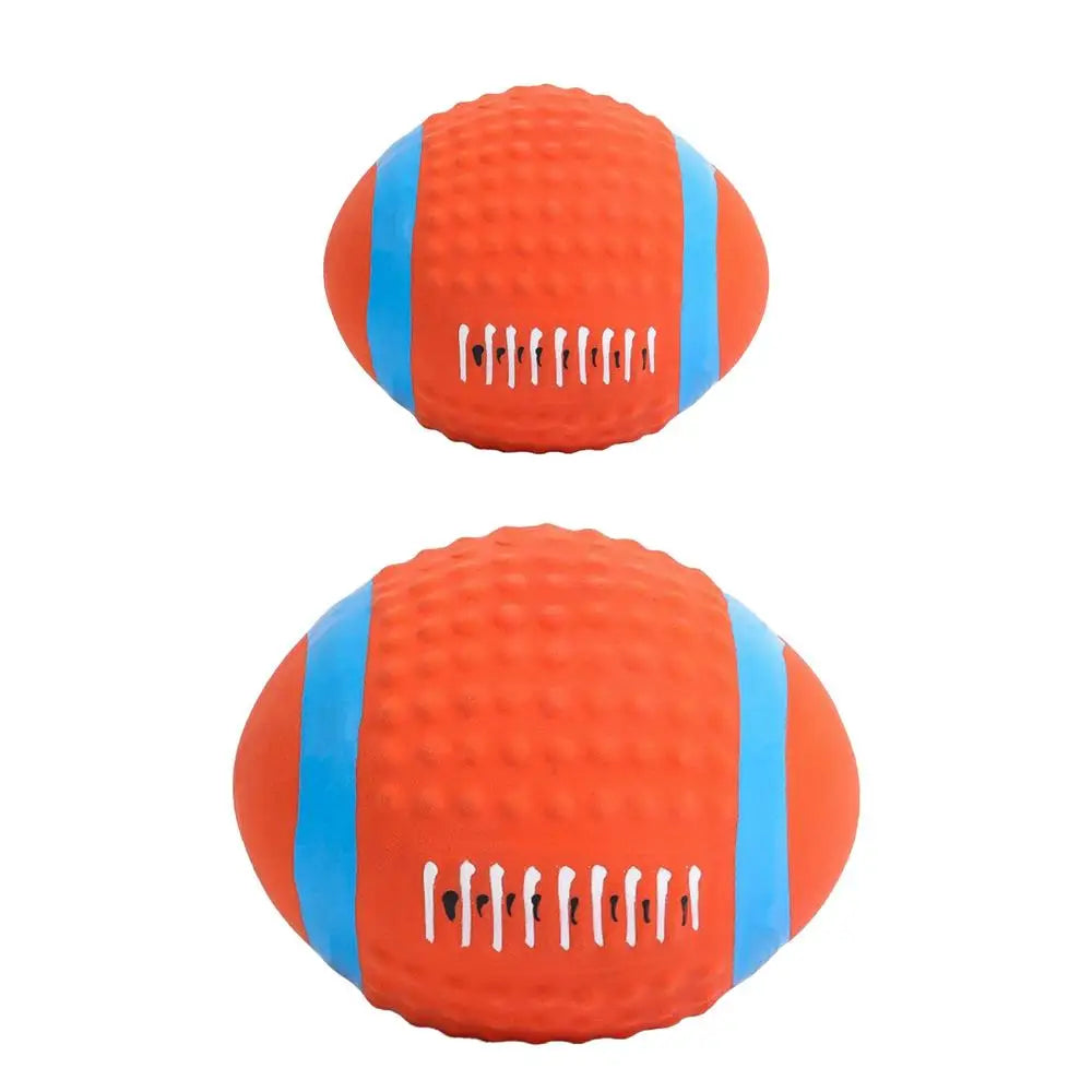 Squeaky Dog Ball Toys Tough Ball Pet Toys For Large Breed Interactive Big Dogs Chew Ball For Teething Cleaning  Dog Sound Toys