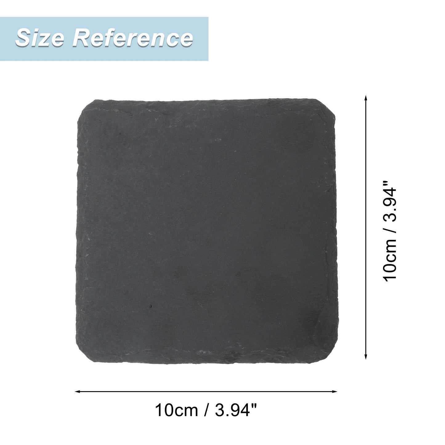 UXCELL Reptile Amphibians Basking Platform Square Habitat Slate Turtle Feeding Slate Gray Black Pet Habitat Décor