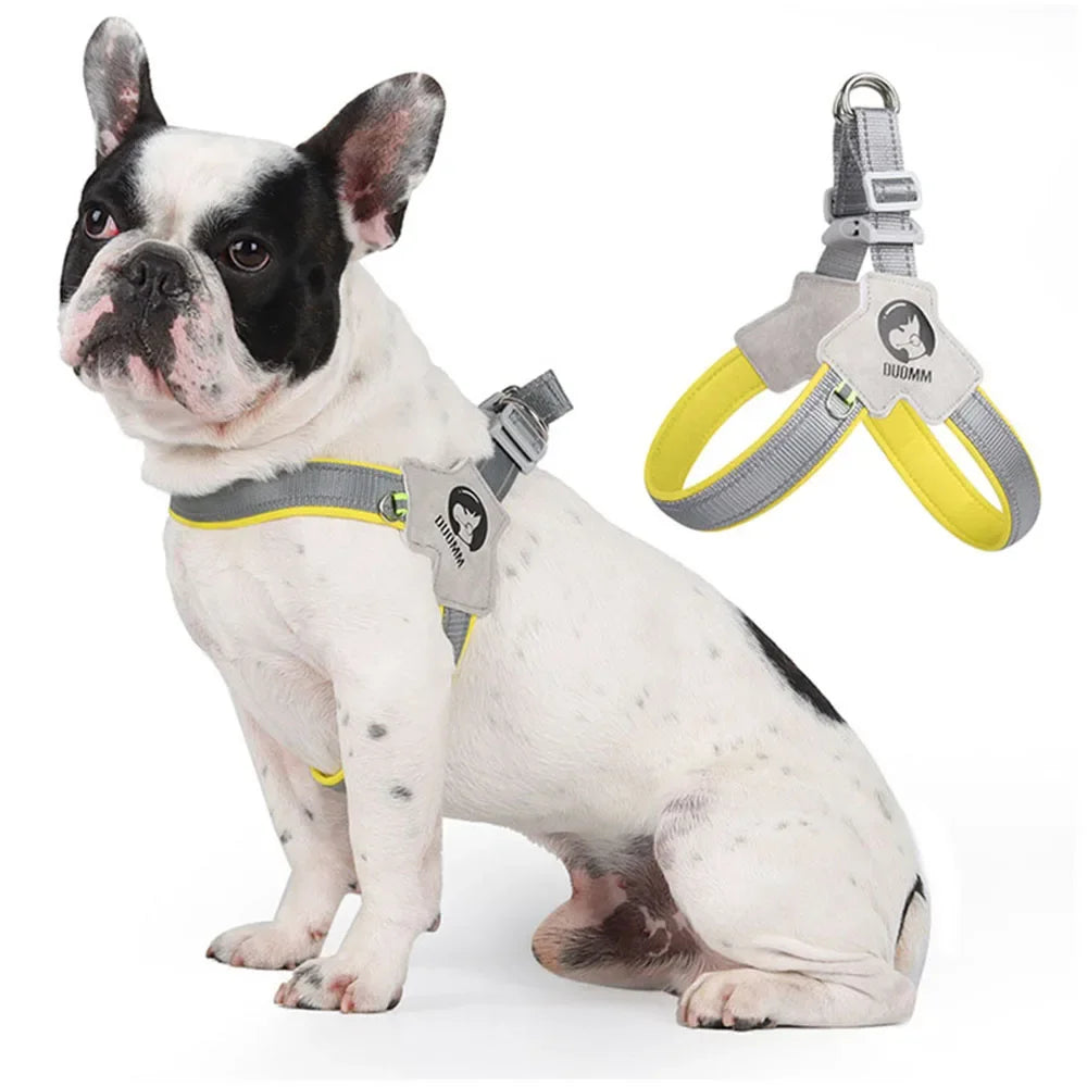 Breathable Y Shape Dog Harness Adjustable Step In Pet Harness Vest for Puppy Small Large Dog Chest Harness Reflective Dog Collar