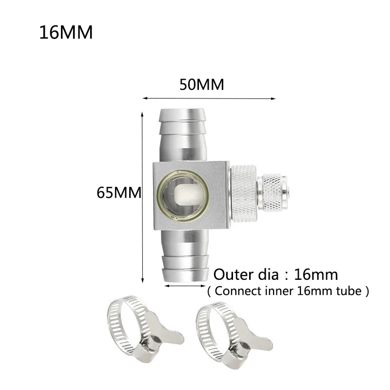 Metal Aquarium CO2 External atomizer, with bubble counter atomizer, super diffuser outside the fish tank, for aquatic plants