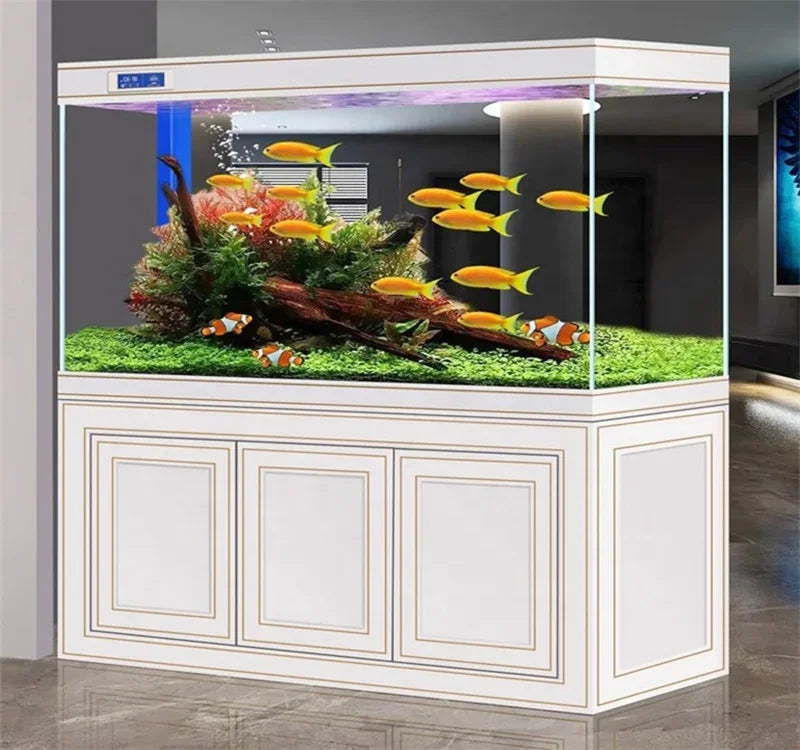 Wholesale Silent Large Glass Fish Tank Made To Order Big Size Water Purifying Aquarium Tank