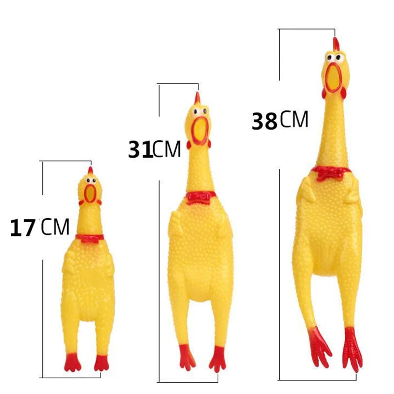 Screaming Chicken Squeeze Sound Toy Pets Dog Toys Product Shrilling Decompression Tool Squeak Vent chicken
