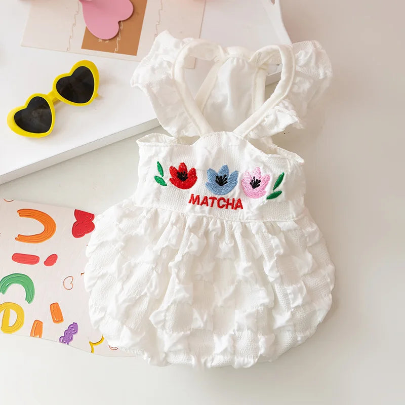 Summer Dog Strawberry Skirt Luxury Vest Suspender Dress Cooling Shirt for Bichon Chihuahua - Dog Outfit Summer Clothing