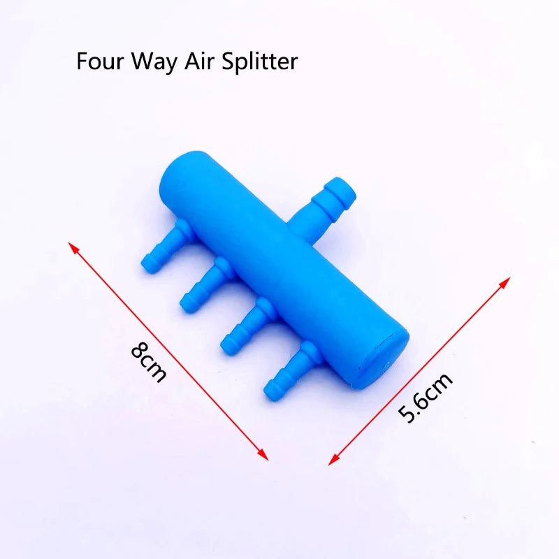 Plastic 2 4 6 8 Way Aquarium Air Splitter Valve Fish Tank Air Pump Flow Splitter Distributor Pump Valve Tap Control Switch