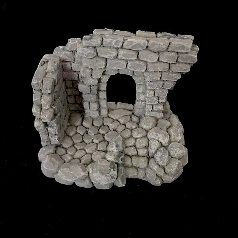 Resin Door Aquarium Decoration Fish Tank Ornament Acuario Rocks for Aquarium Fish Decor For Small Fish Shrimp Shelter House Hot