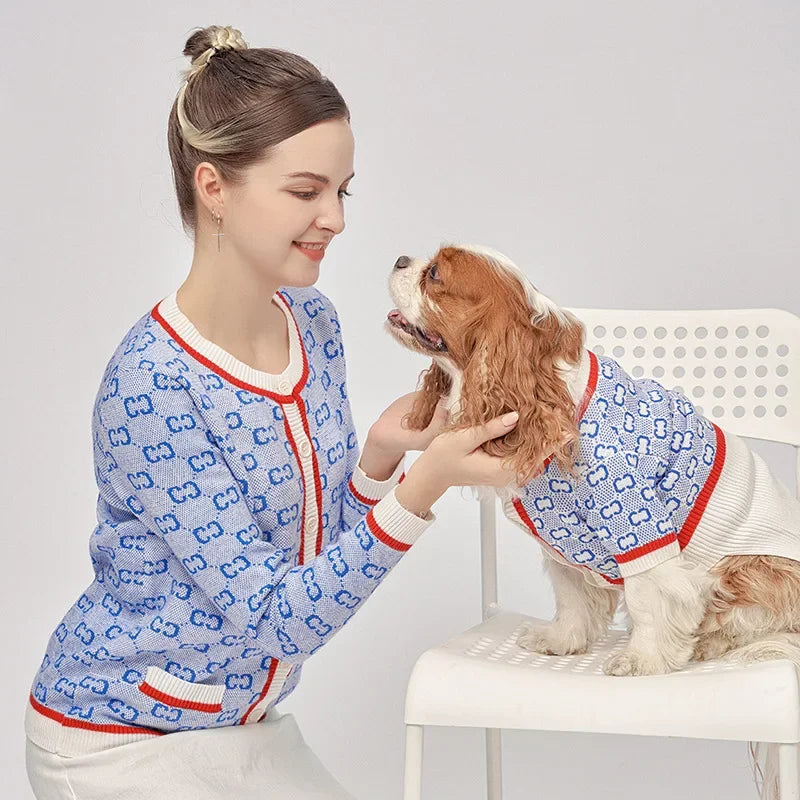 The New Dog Sweater Pet Clothes Parent-child Wear Autumn and Winter Leisure Seven Sizes