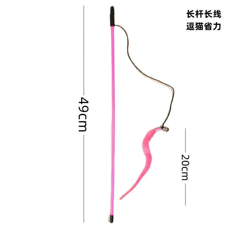 Cat Toy Cat Teaser Sticks Caterpillar Tease Cat Stick Insect Tease Cat Stick Plastic Rod Interactive Tease Cat Stick Cat Toy