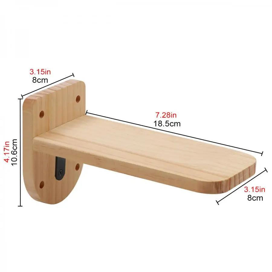 Cat Wall Mounted Solid Wooden Furniture Climbing Ladder and Cat Hammock with Scratching Post for Activity Indoor Cats Perches