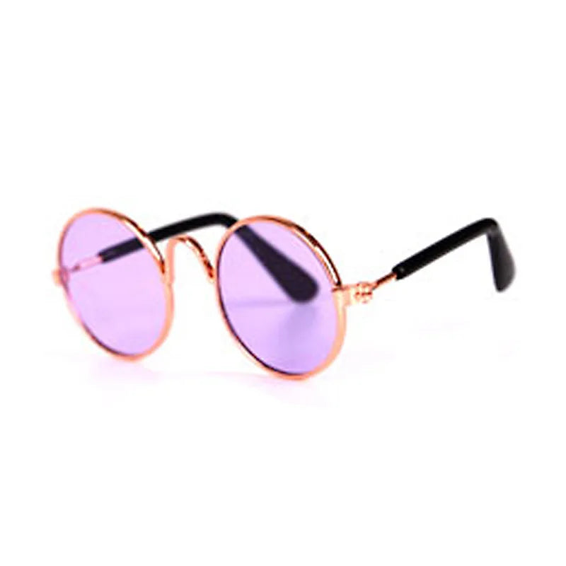 Vintage Round Pet Cat Sunglasses Pet Products for Small Dogs Dog Kitten Puppy Cat Accessories Reflection Eyewear Glasses