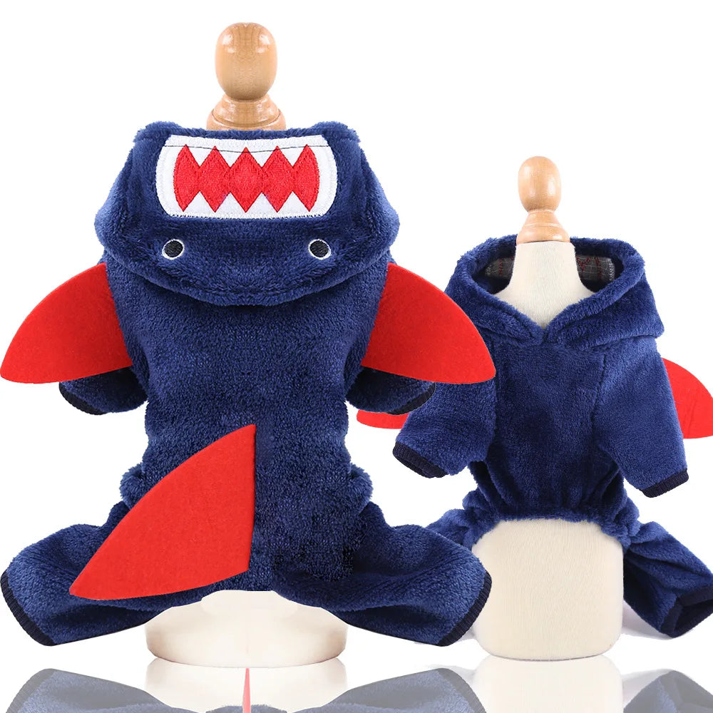 Pet Dog Soft Warm Jumpsuits Clothing for Dogs Pajamas Fleece Small Puppy Coat Pet Outfits Hoodie Clothing Cats Clothes Christmas