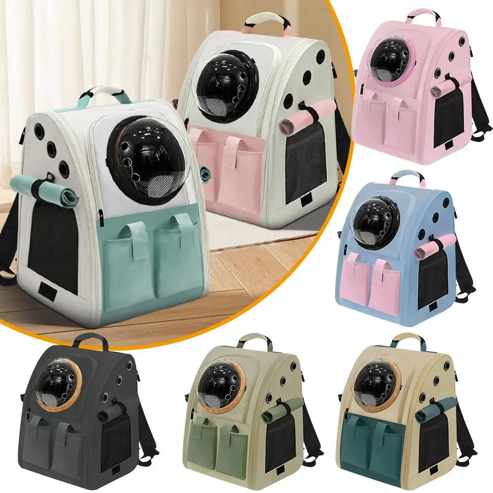 Space Capsule Pet Bag Large Space Portable Backpack For Cats And Dogs Small Pet Capsule Foldable Safe And Breathable Comfortable