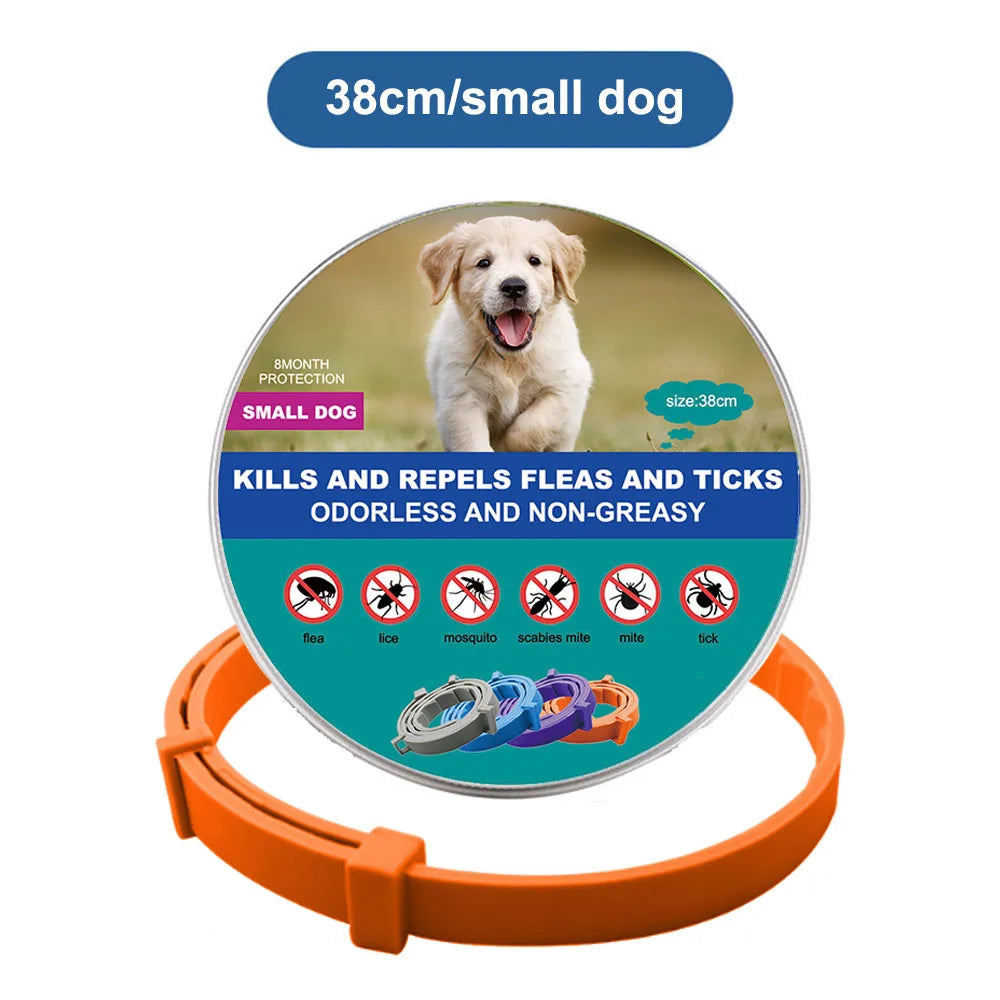 38cm 70cm Retractable Deworming Dog Cat Collar Pet Anti Flea Ticks Collar Repellent Mosquito Pet Collars for Cats Dogs Products