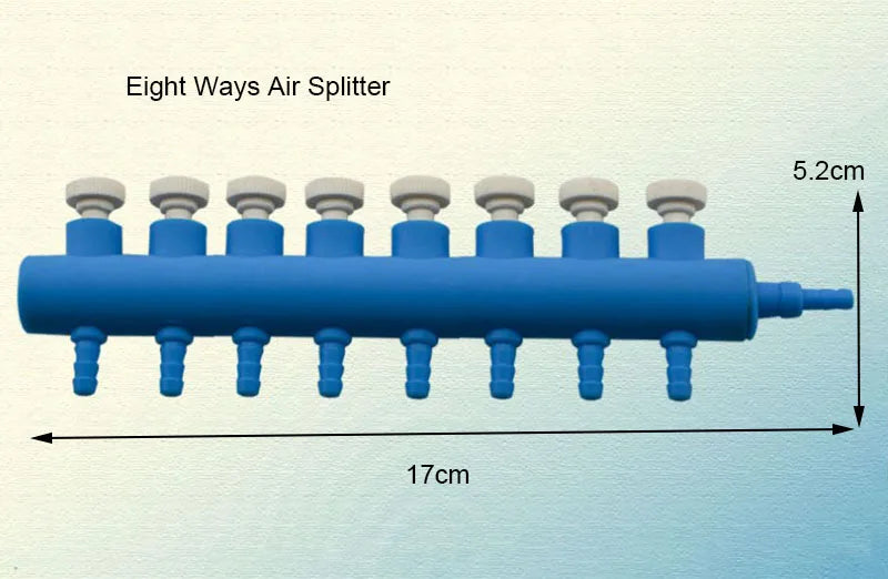 Aquarium Air Splitter Valve Fish Tank Air Pump Flow Splitter Distributor Pump Valve Tap Lever Control Switch Valves Accessories