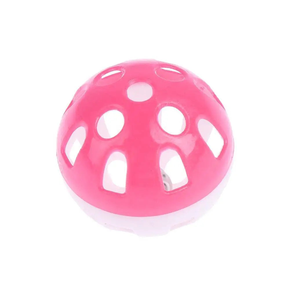 Pet Toys Colorful Kitten Toy Ball Plastic Hollow Bell Ball Interactive Ball Fun Training Chasing Cats And Dogs Pet Ball Pet Toy