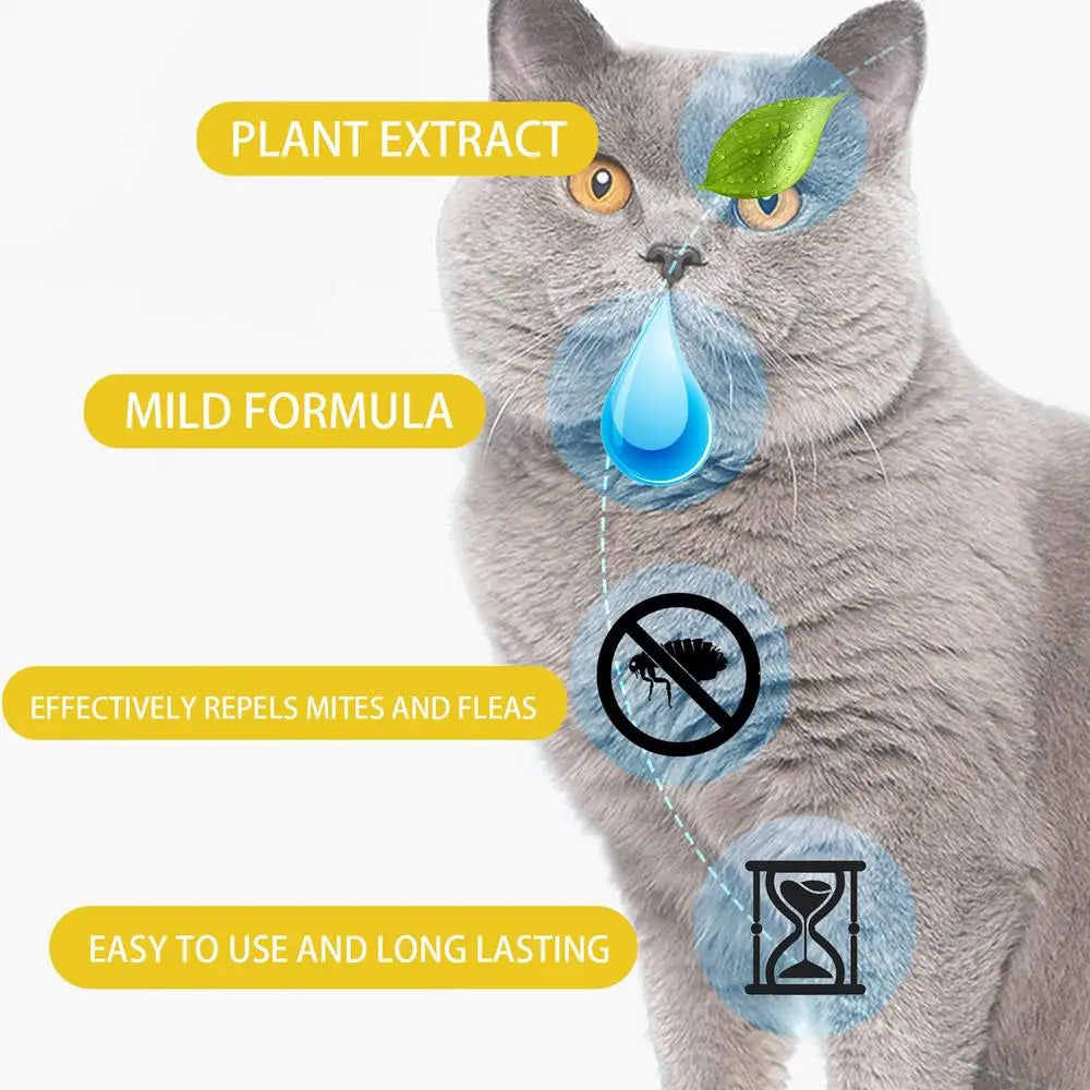 2Ml Pet Dog Cat Vitro Drops Long-Lasting Control Repel Fleas Ticks Lice Insect Remover Spray For Cats Kittens Dogs