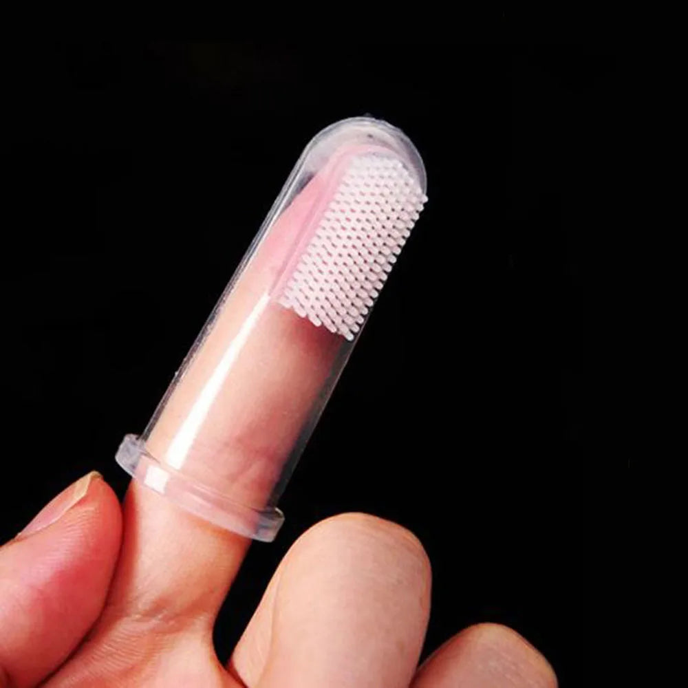 Dog Toothbrush Pet Fingertip Toothbrush for Cat Super Soft Oral Care Toothbrushes Finger Brush for All Pets Tooth Cleaning Brush