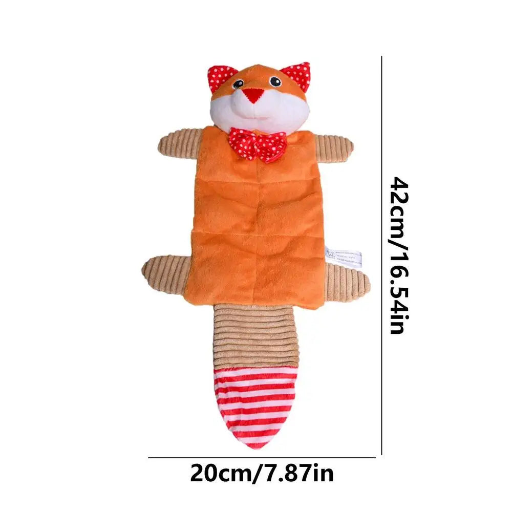Stuffless Squeaky Dog Toys Interactive Plush Puppy Chew Toys With Squeakers Crinkle Interactive Toy No Stuffing With Squeakers
