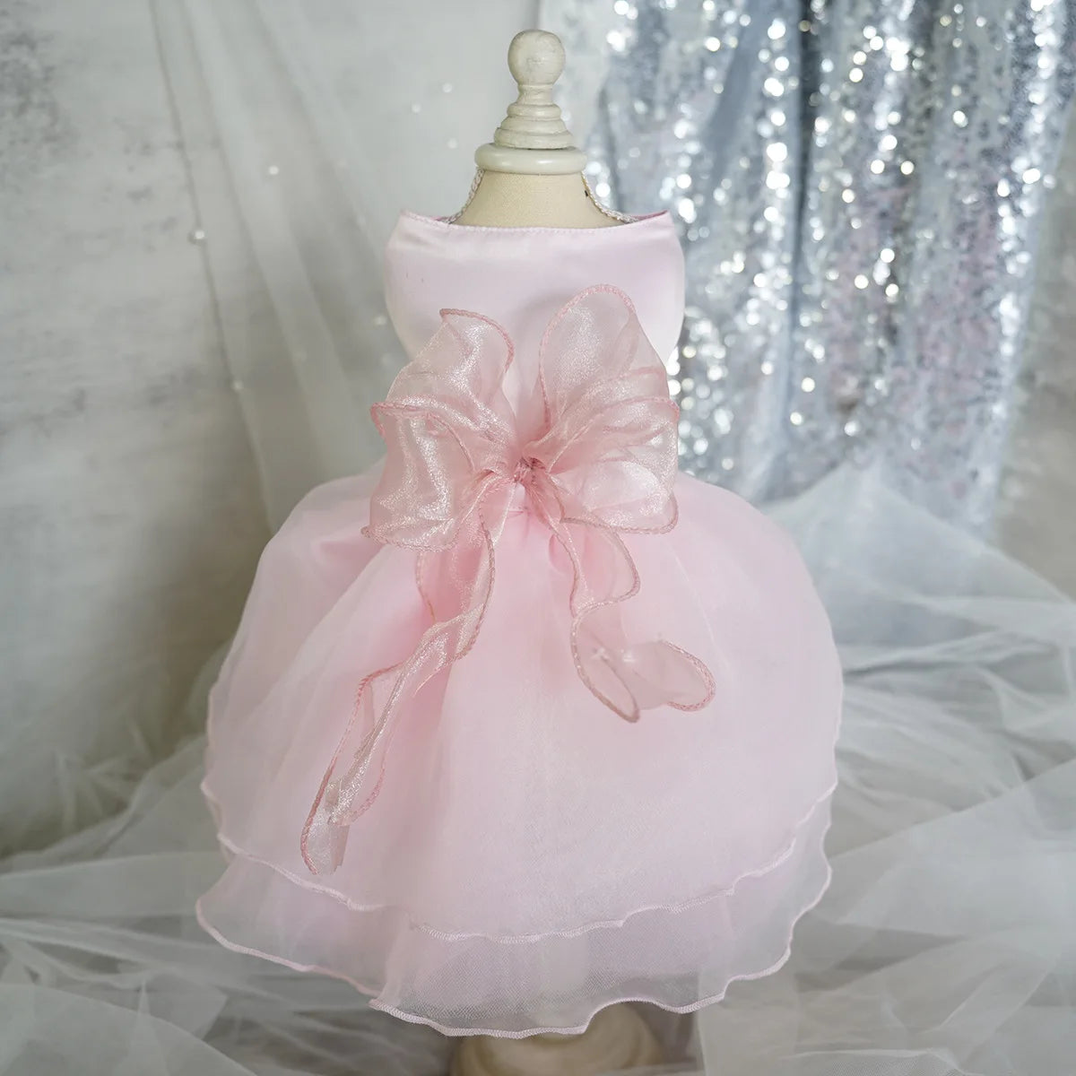 White Dog Wedding Dress Bridal Wedding Costume Puppy Princess Dresses for Small Dogs Luxury Dog Clothes Pomeranian Chihuahua