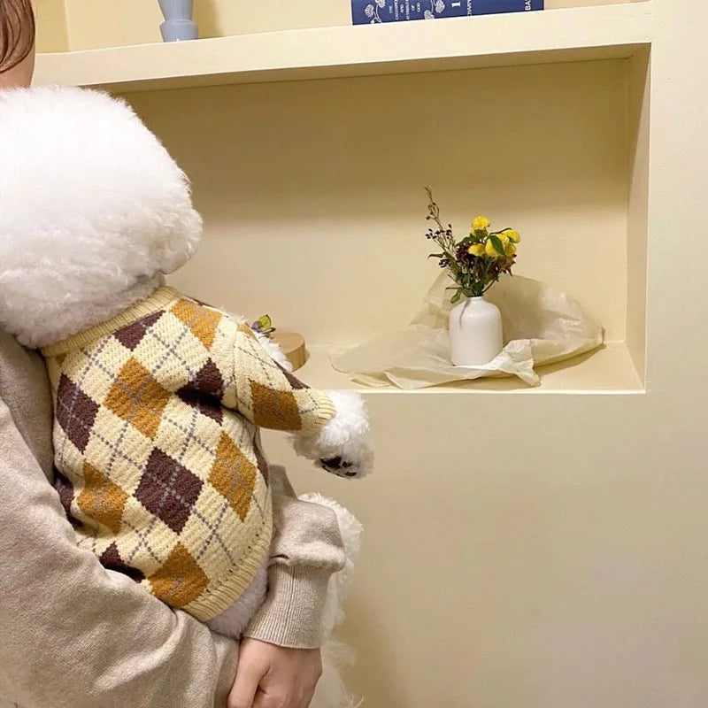 Winter Dog Sweater Pet Dog Clothes Chihuahua French Bulldog Costume Cute Dog Jersey Cat Coat Dog Overalls Puppy Knitted Sweater