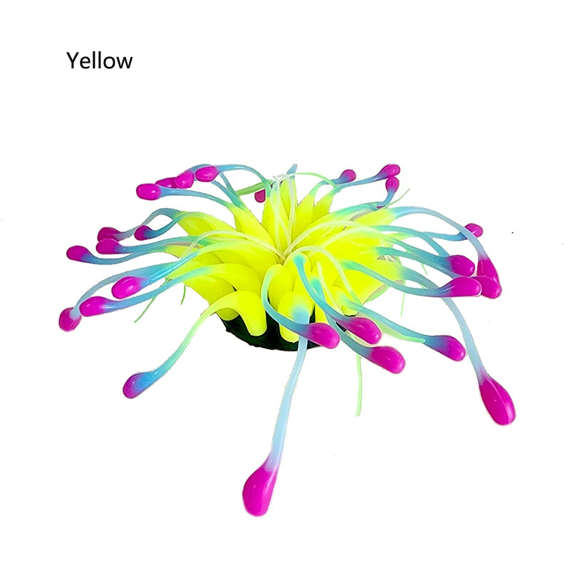 Artificial Underwater SiliconeCoral Aquarium Fish Tank Simulation Decoration Aquarium Backgrounds Plants Water Flower Beautiful