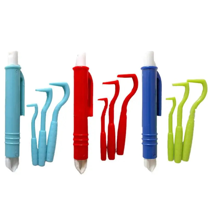 4PCS Dog Tick Remover Tool Tick Remover Tweezers Tongs Hooks Set Flea Remover Comb Lice Supplies for Pet Dog Cat Human Horse