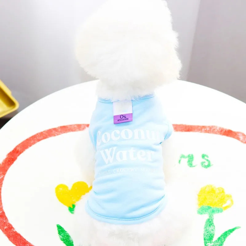 Summer Dog Vest Puppy Clothes for Small Dog Pet Solid Shirt Small Dogt Shirt Chihuahua Bichon Dog Undershirt Girls Dog Costume