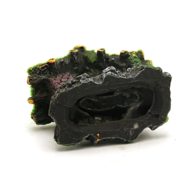Resin Aquarium Ornaments Decorations Artificial Mos House Cave Landscaping Accessories For Fish Tank Aquarium Background