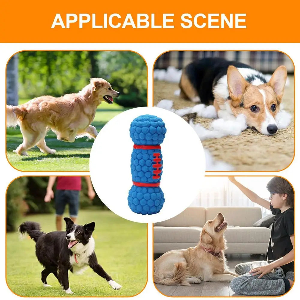 Squeaky Dog Chew Toy Funny Cream Bread Hamburger Breadsticks No Stuffing Dog Toy with Squeakers Pet Squeak Toy