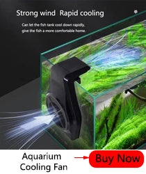 1pcs Aquarium Fish Tank Cooling Fan System Chiller Control Reduce Water Temperature 1/2/3/4 Fan Set Cooler Aquarium cooling fans