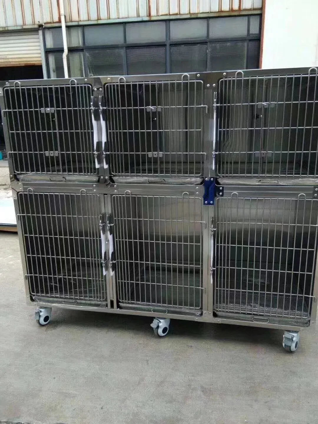 good price vet clinic veterinary Five parts of dog cat cage bank modular cage banks